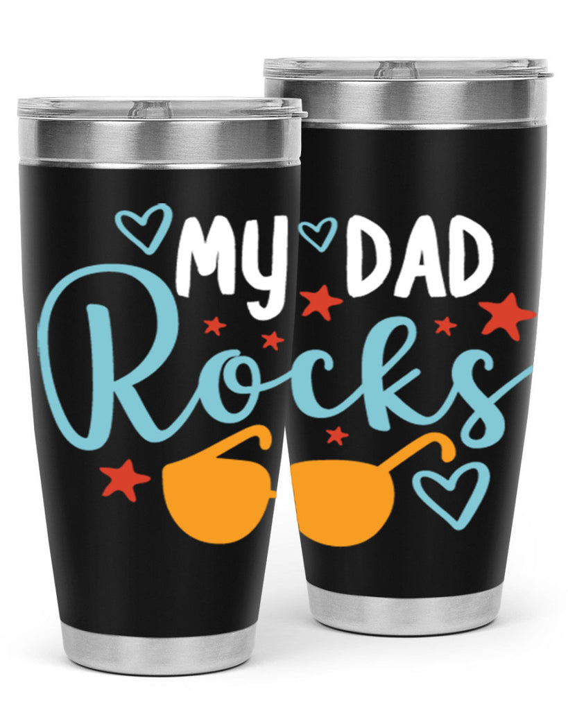 my dad rocks 83#- fathers day- Tumbler
