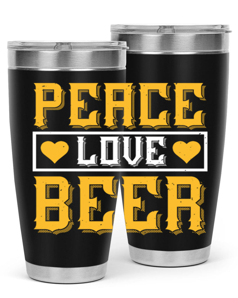 peace love beer 53#- beer- Tumbler