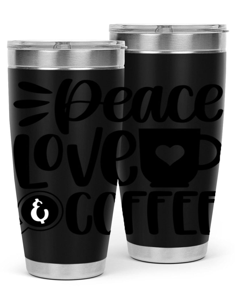 peace love coffee 49#- coffee- Tumbler