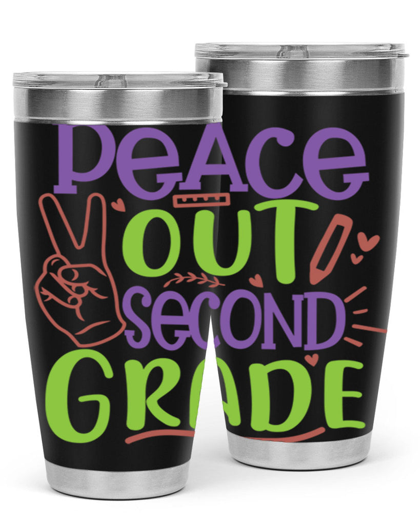 peace out 2nd grade 1#- second grade- Tumbler