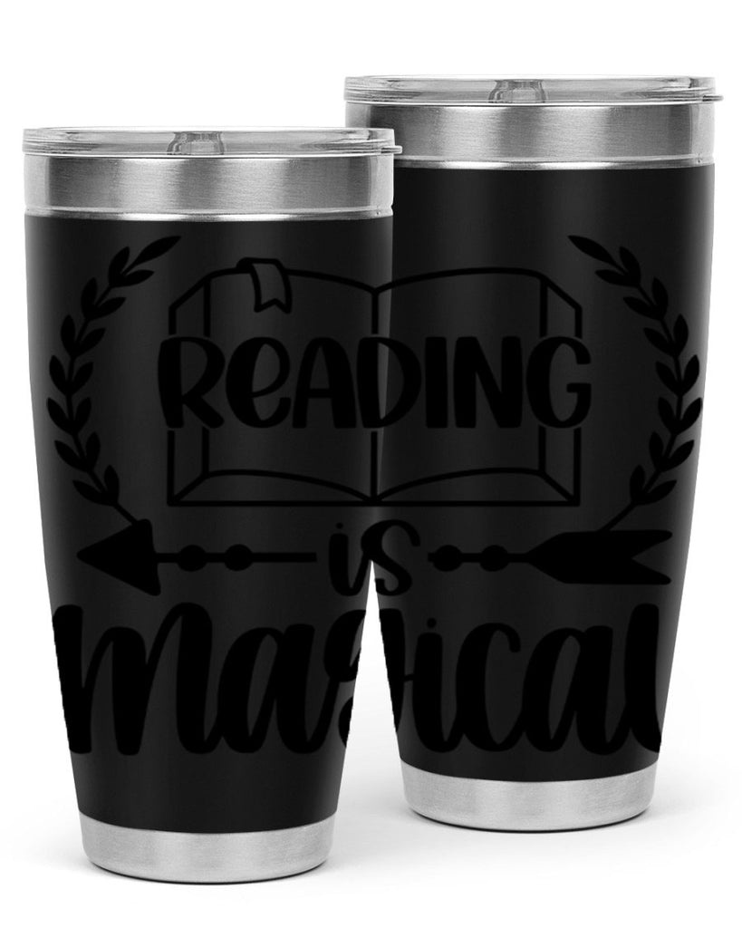 reading is magical 30#- reading- Tumbler