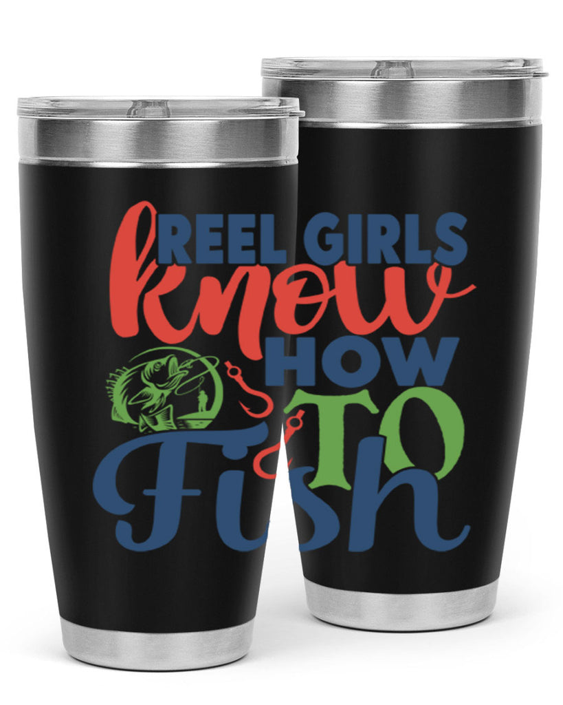 reel girls know how to fish 197#- fishing- Tumbler