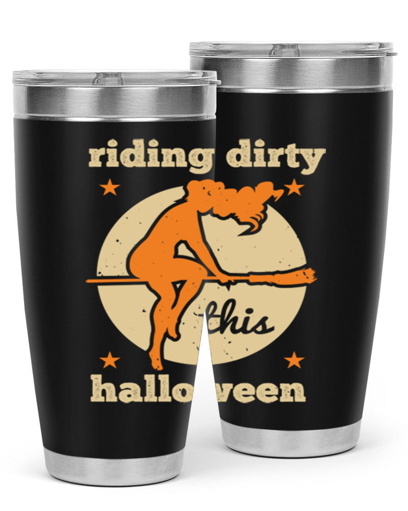 riding dirty this halloween 133#- halloween- Tumbler