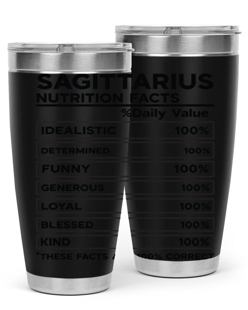 sagittarius Nutrition Facts 400#- zodiac- Tumbler