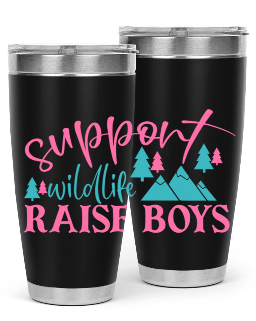 support wildlife raise boys 300#- mom- Tumbler