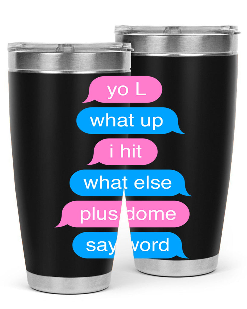 text conversation camron 23#- black words phrases- Cotton Tank