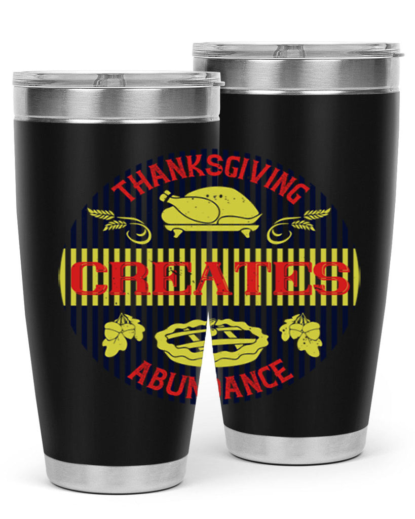 thanksgiving creates abundance 14#- thanksgiving- Tumbler