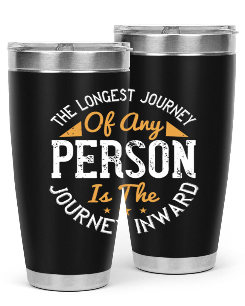 the longest journey of any person is the journey inward 60#- yoga- Tumbler