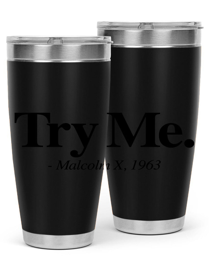 try me malcolm x 16#- black words phrases- Cotton Tank