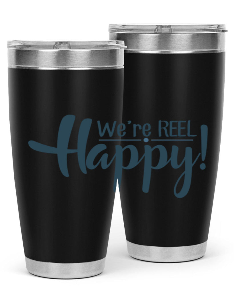 we are reel happy 16#- fishing- Tumbler