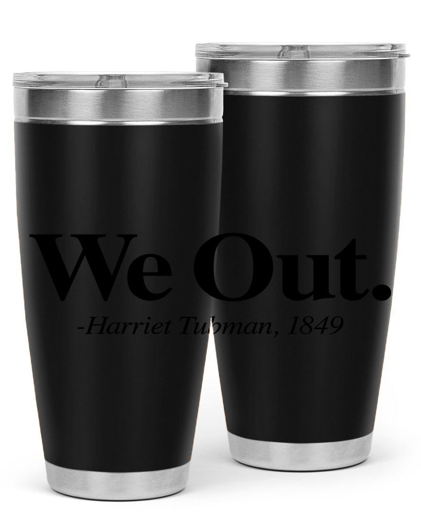 we out harriet tubman 12#- black words phrases- Cotton Tank
