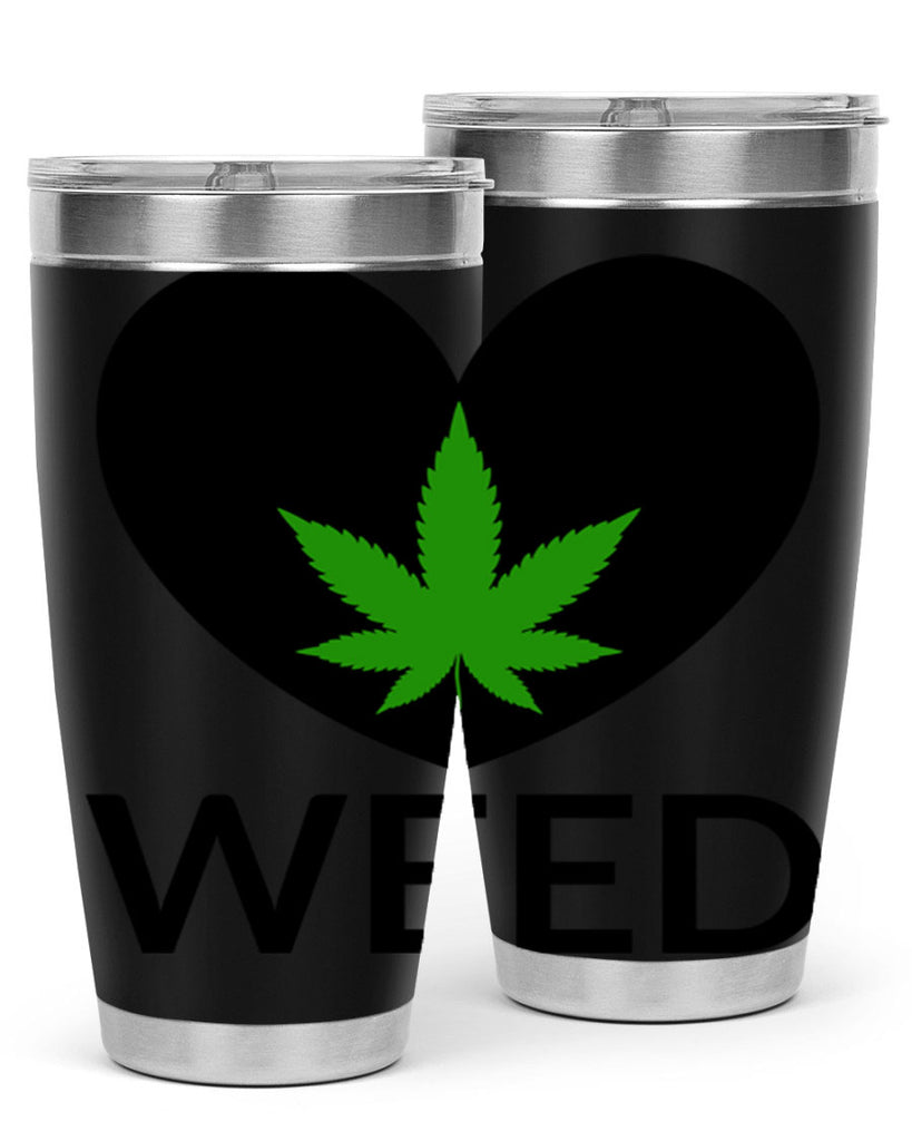 weed cannabis 284#- marijuana- Tumbler