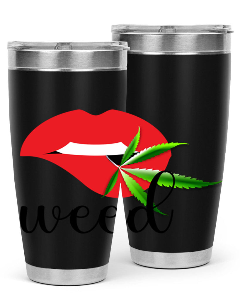 weed lips 297#- marijuana- Tumbler