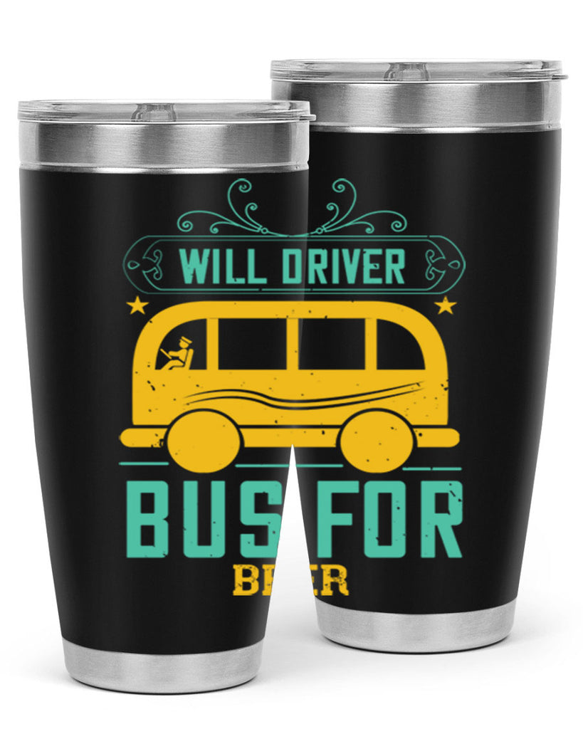 will driver bus for beer Style 6#- bus driver- tumbler
