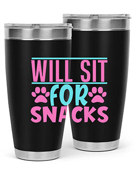 will sit for snacks Style 57#- dog- Tumbler