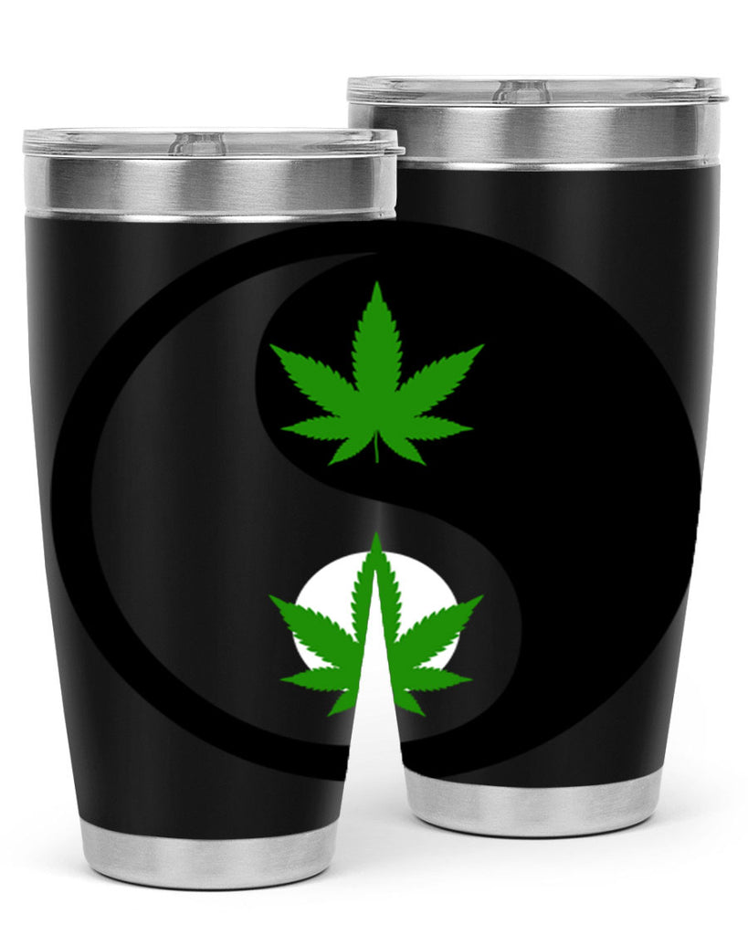 yin and yang weed 311#- marijuana- Tumbler