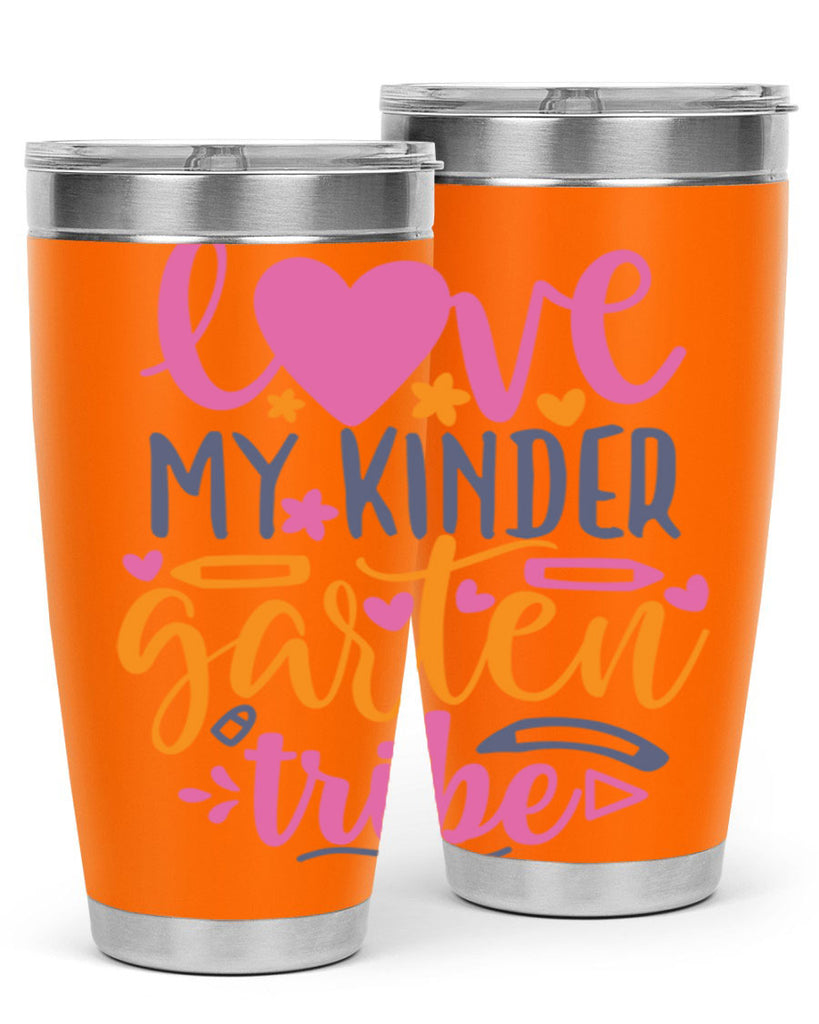 100 love my kinder garten tribe 36#- 100 days of school- Tumbler