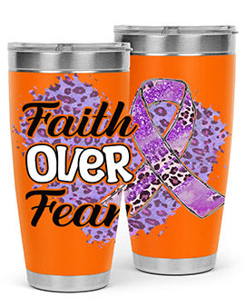 AlzheimerS Awareness Faith Over Fear 13#- alzheimers- Tumbler