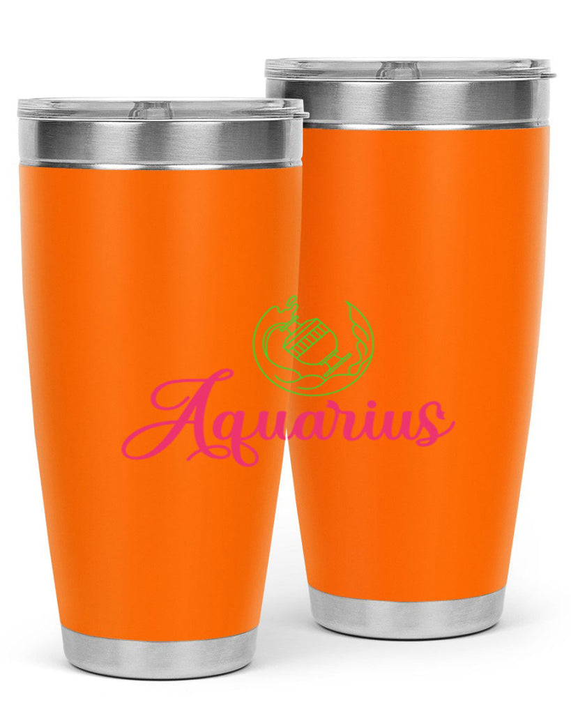 Aquarius 70#- zodiac- Tumbler