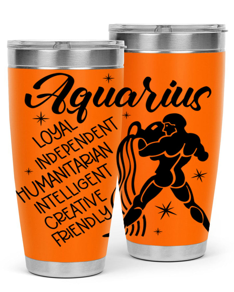 Aquarius 72#- zodiac- Tumbler