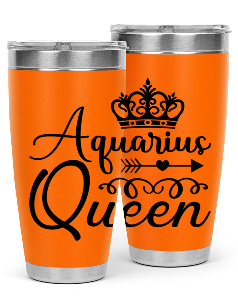 Aquarius queen 74#- zodiac- Tumbler