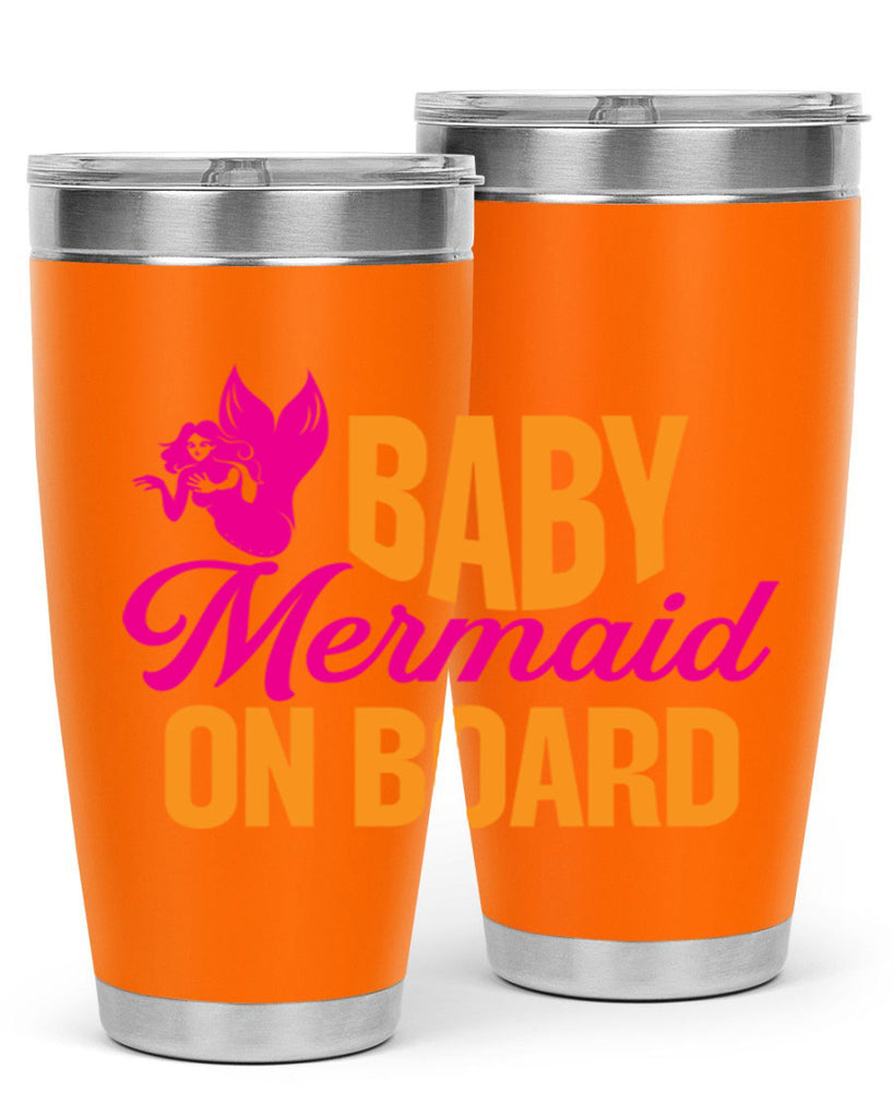 Baby Mermaid On Board 22#- mermaid- Tumbler