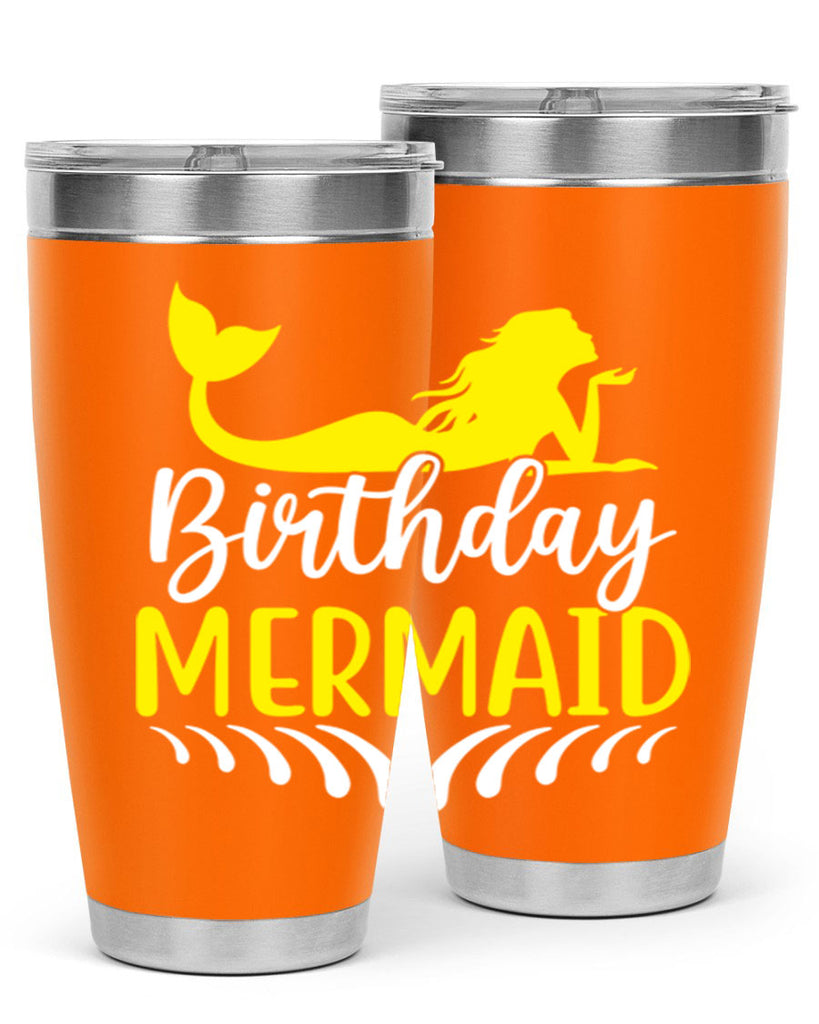 Birthday Mermaid 68#- mermaid- Tumbler