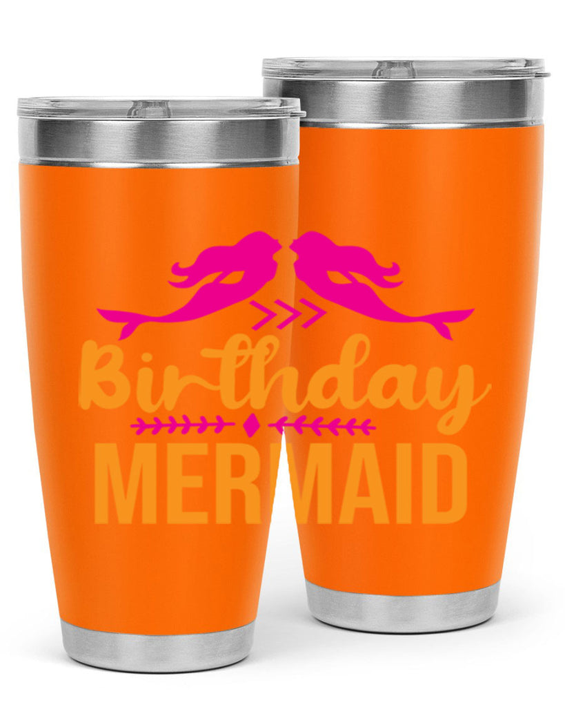Birthday Mermaid 69#- mermaid- Tumbler