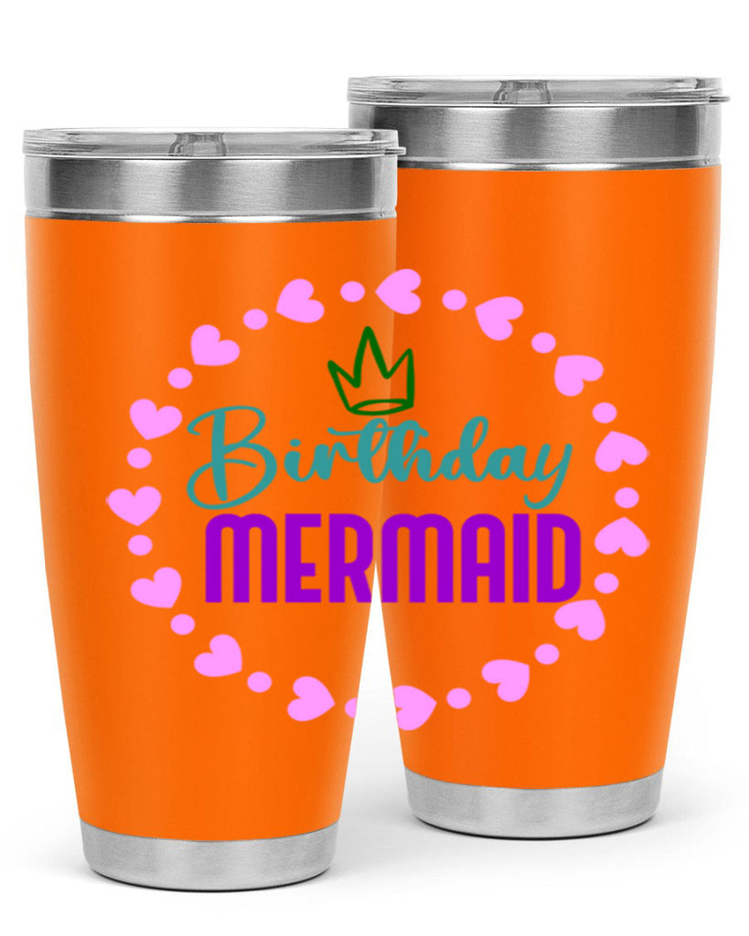 Birthday Mermaid 70#- mermaid- Tumbler