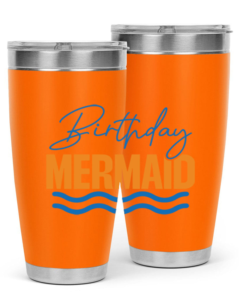 Birthday Mermaid 73#- mermaid- Tumbler
