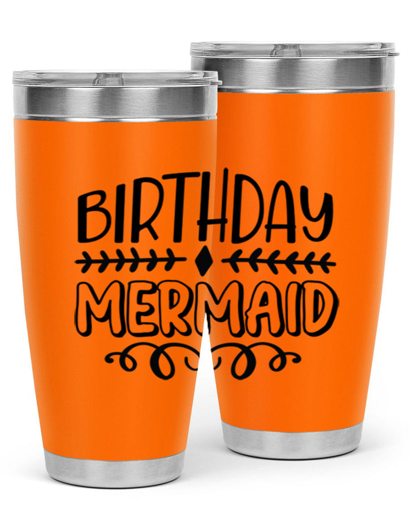 Birthday mermaid 74#- mermaid- Tumbler