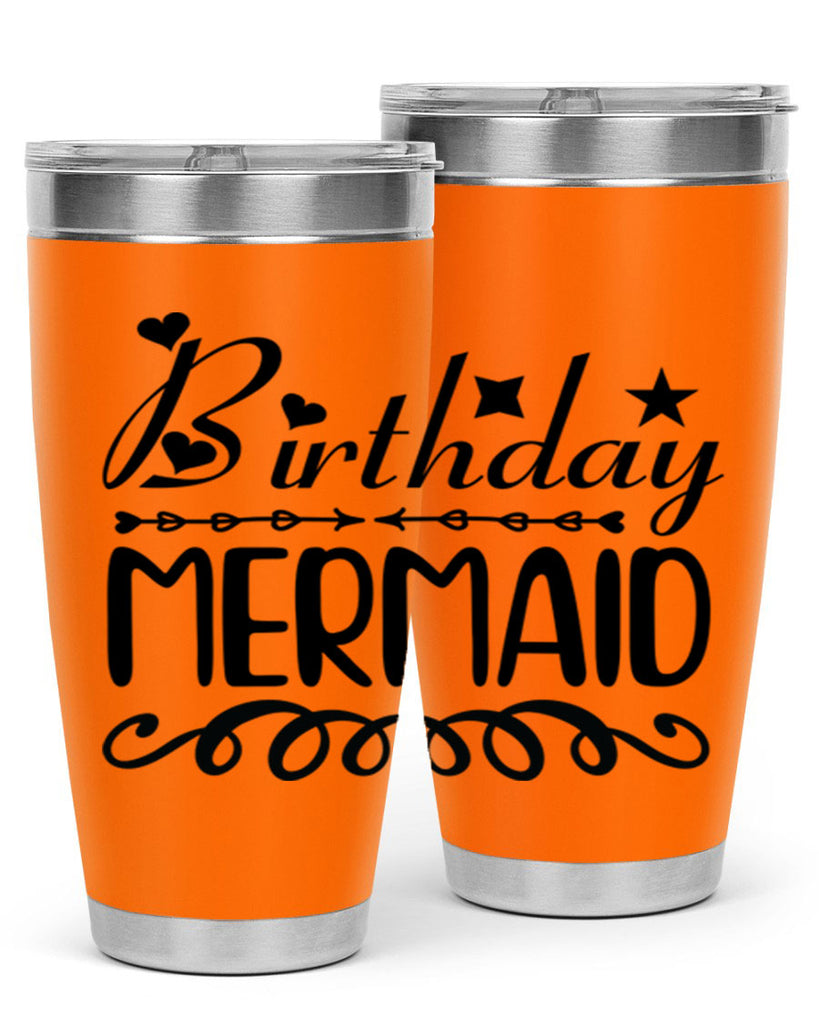 Birthday mermaid 75#- mermaid- Tumbler