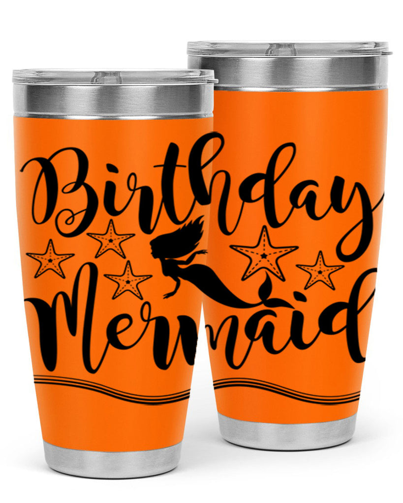 Birthday mermaid 77#- mermaid- Tumbler