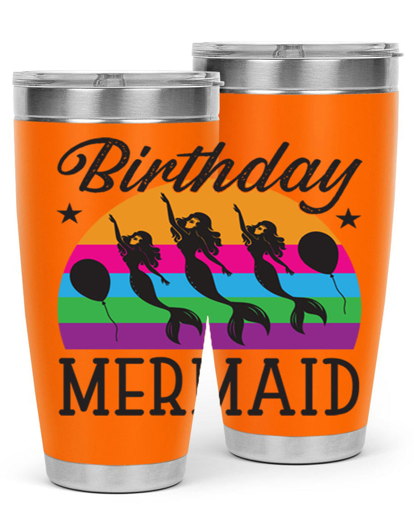 Birthday mermaid 78#- mermaid- Tumbler