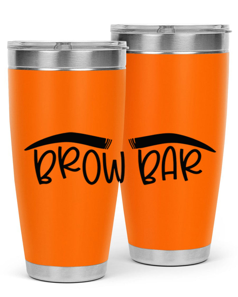 Brown Bar Style 124#- make up- Tumbler