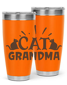 Cat Grandma Style 4#- cat- Tumbler