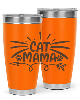 Cat Mama Style 5#- cat- Tumbler