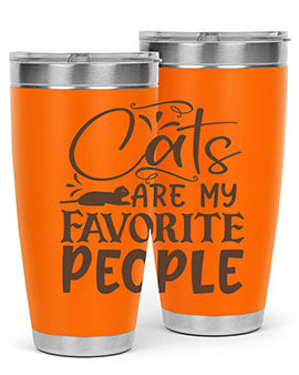 Cats Are My Favorite People Style 7#- cat- Tumbler