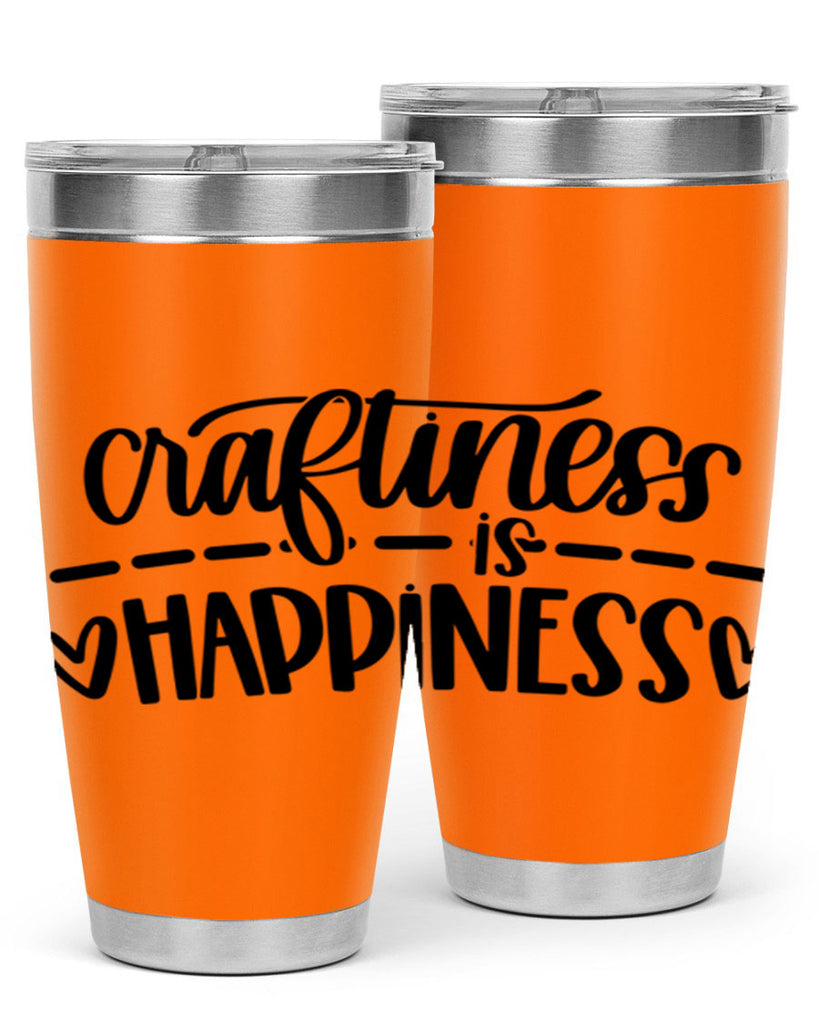 Craftiness Is Happiness 35#- crafting- Tumbler