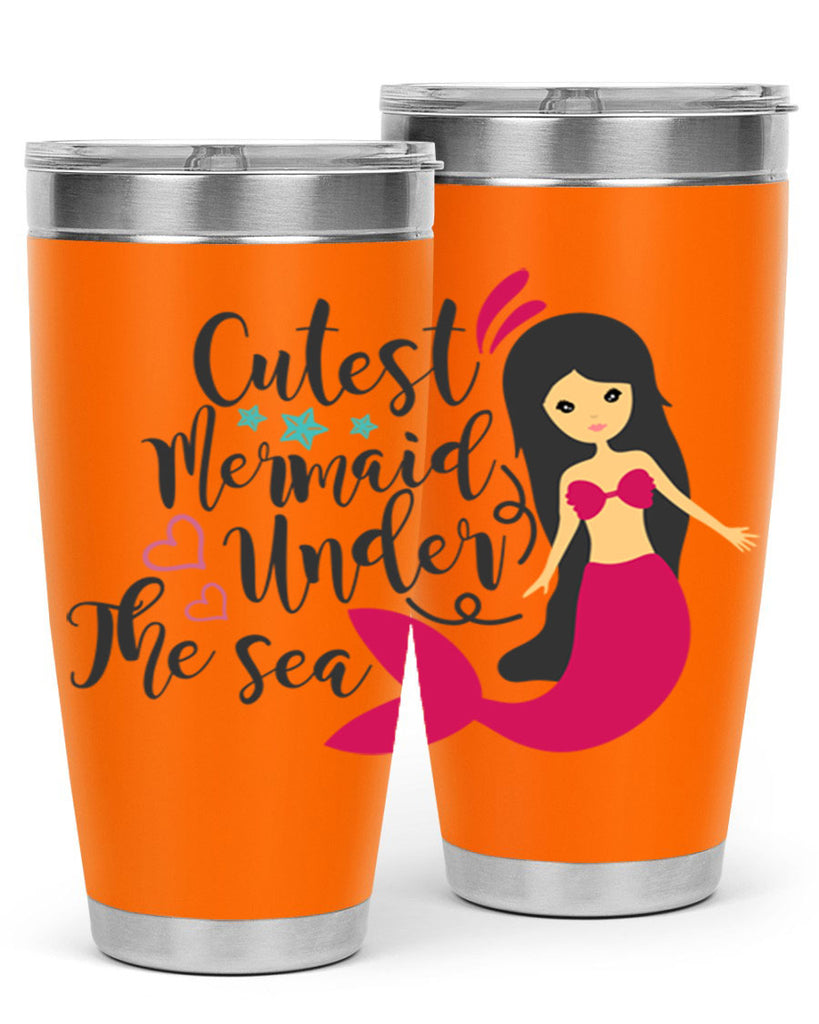 Cutest Mermaid under the sea 95#- mermaid- Tumbler