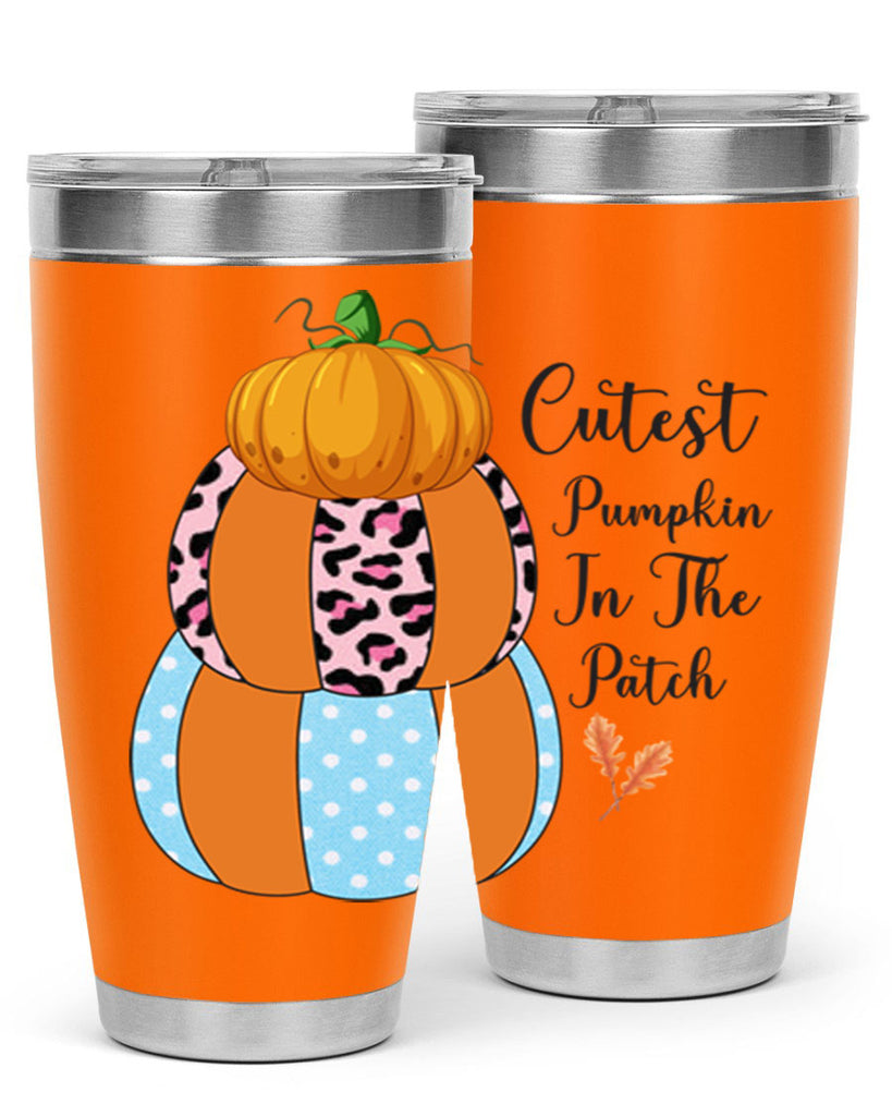 Cutest Pumpkin in the Patch 64#- fall- Tumbler
