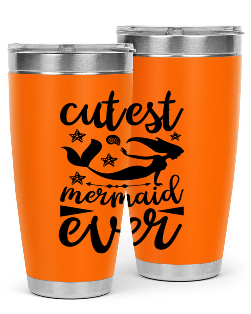 Cutest mermaid ever design 103#- mermaid- Tumbler