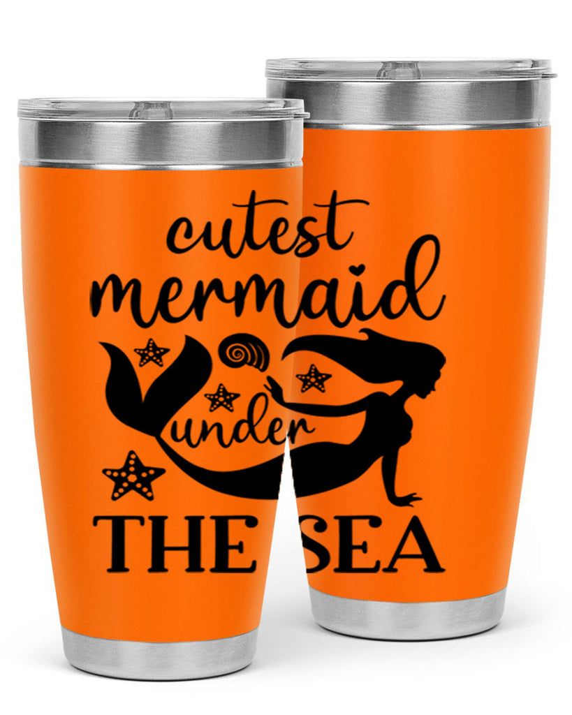 Cutest mermaid under the sea 110#- mermaid- Tumbler