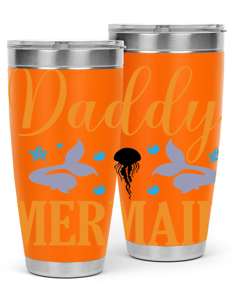 Daddy Mermaid Design 113#- mermaid- Tumbler