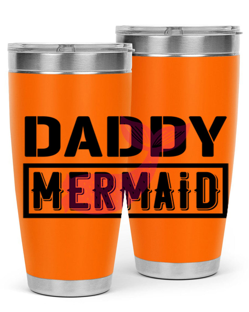 Daddy mermaid 112#- mermaid- Tumbler