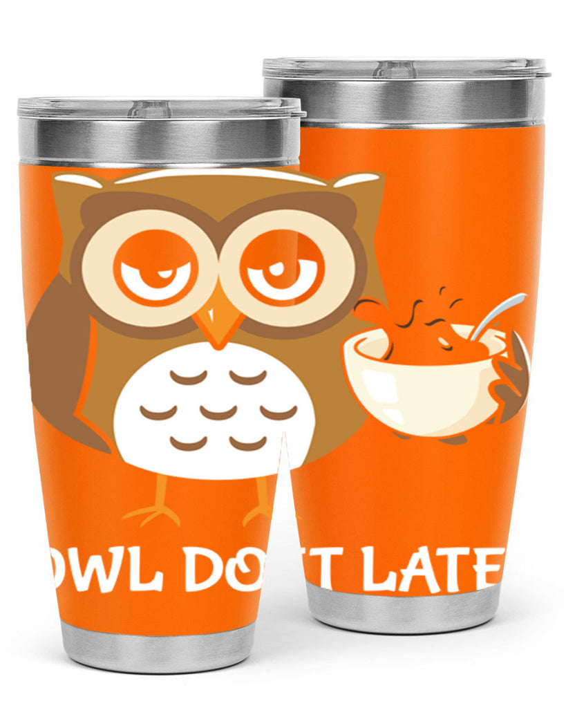 Do It Later funny Cute A TurtleRabbit 4#- owl- Tumblers