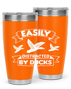 Easily Distracted By Ducks Style 48#- duck- Tumbler