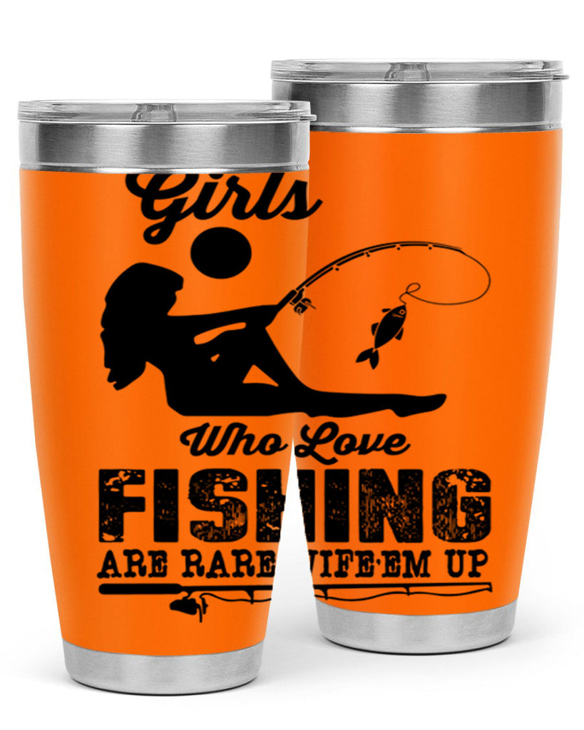 Fishing design 166#- mermaid- Tumbler