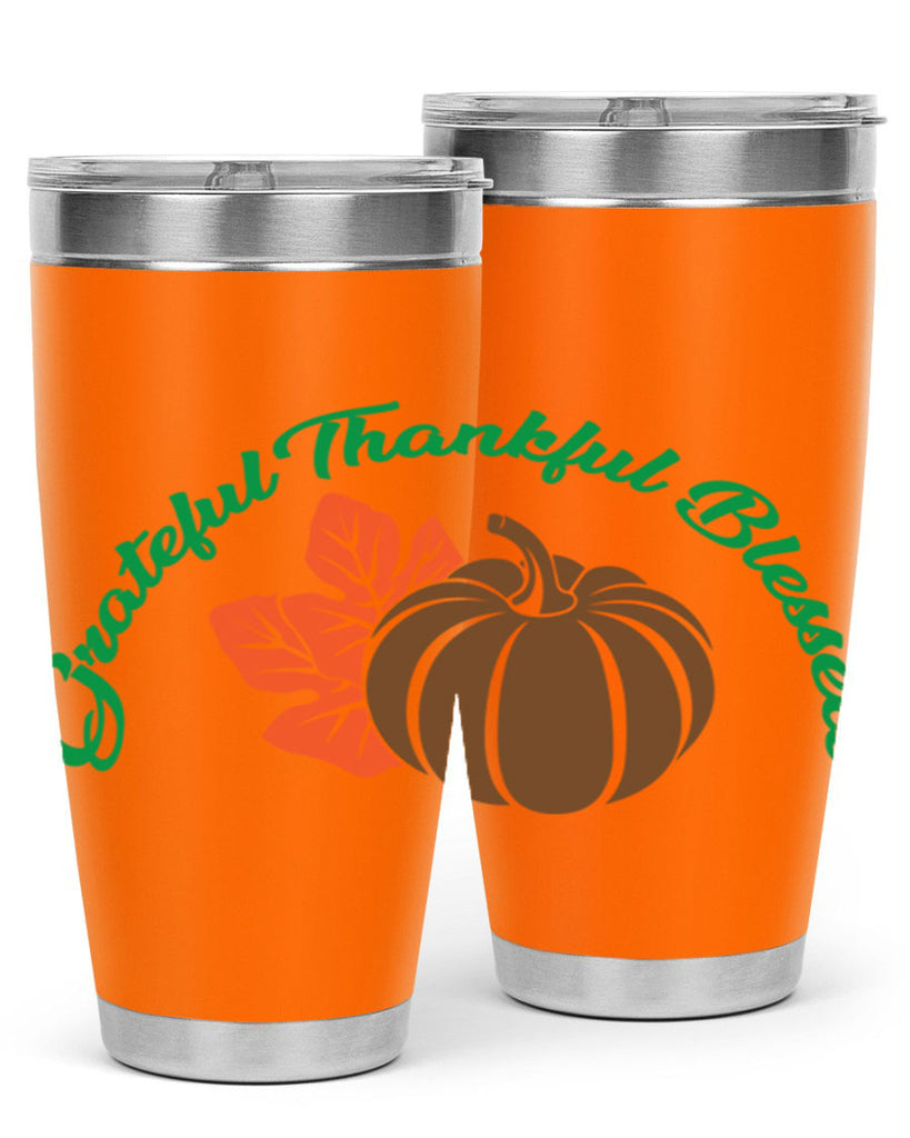 Grateful Thankful Blessed 214#- fall- Tumbler
