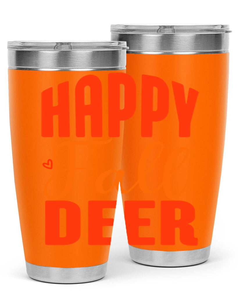 Happy Fall Deer Design 218#- fall- Tumbler